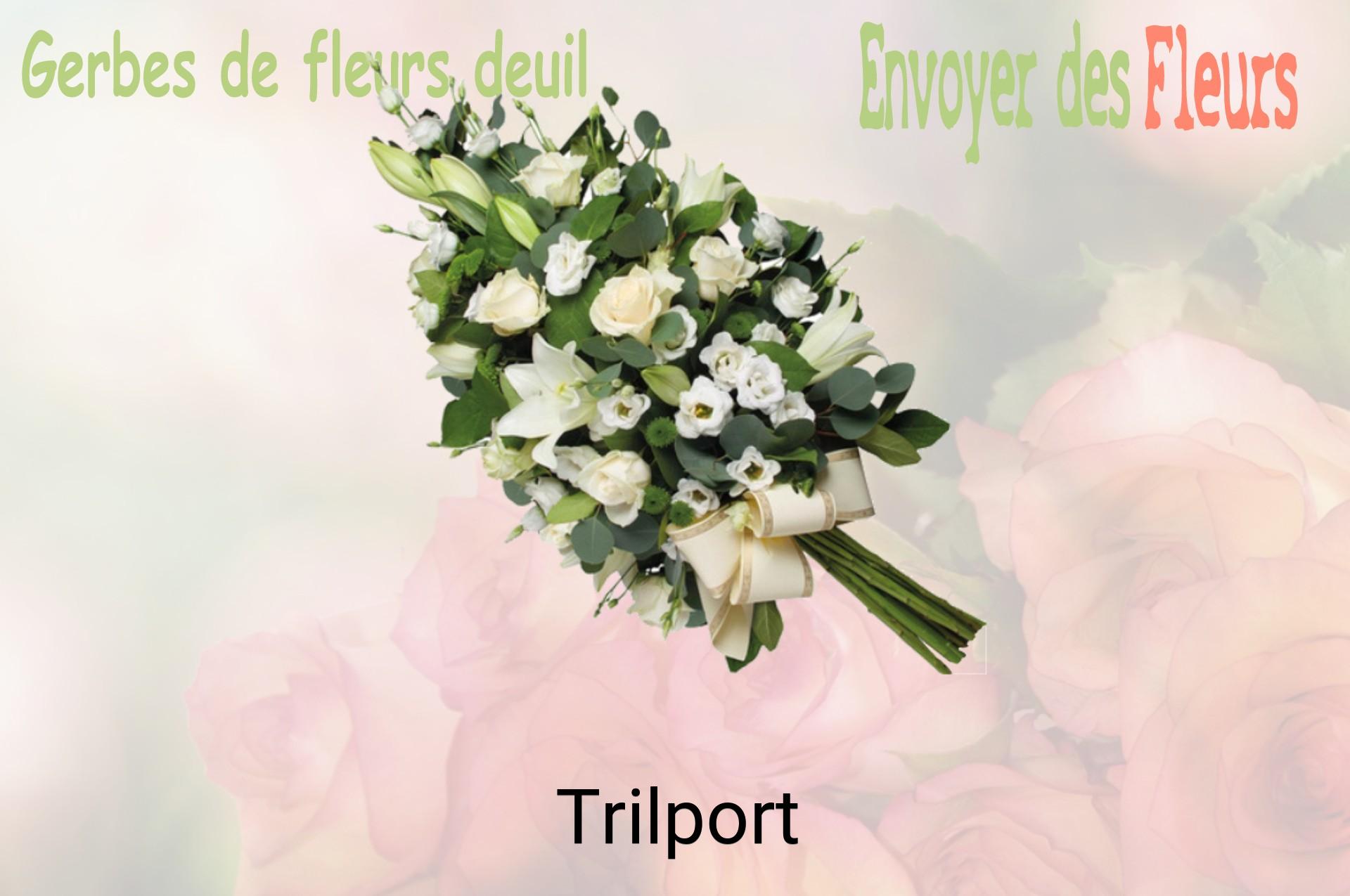 Gerbe de fleurs de deuil livrée à Trilport